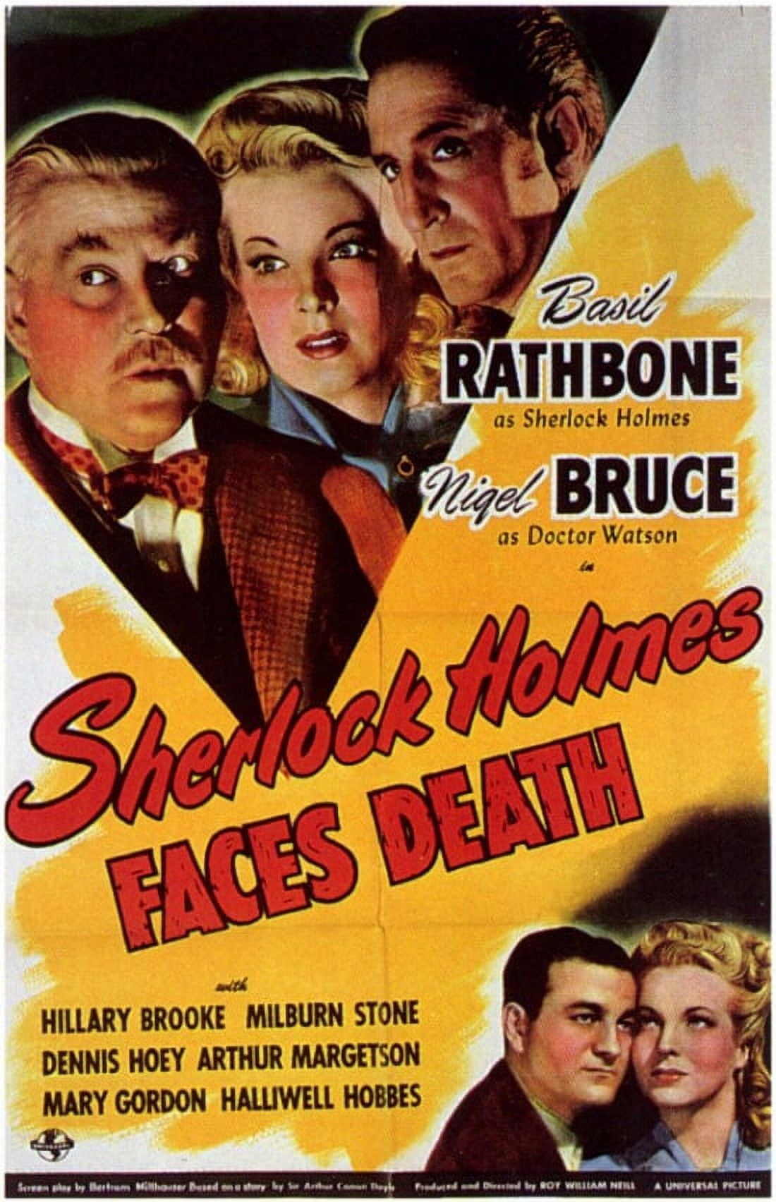 Sherlock Holmes Faces Death Movie Poster 11x17 print