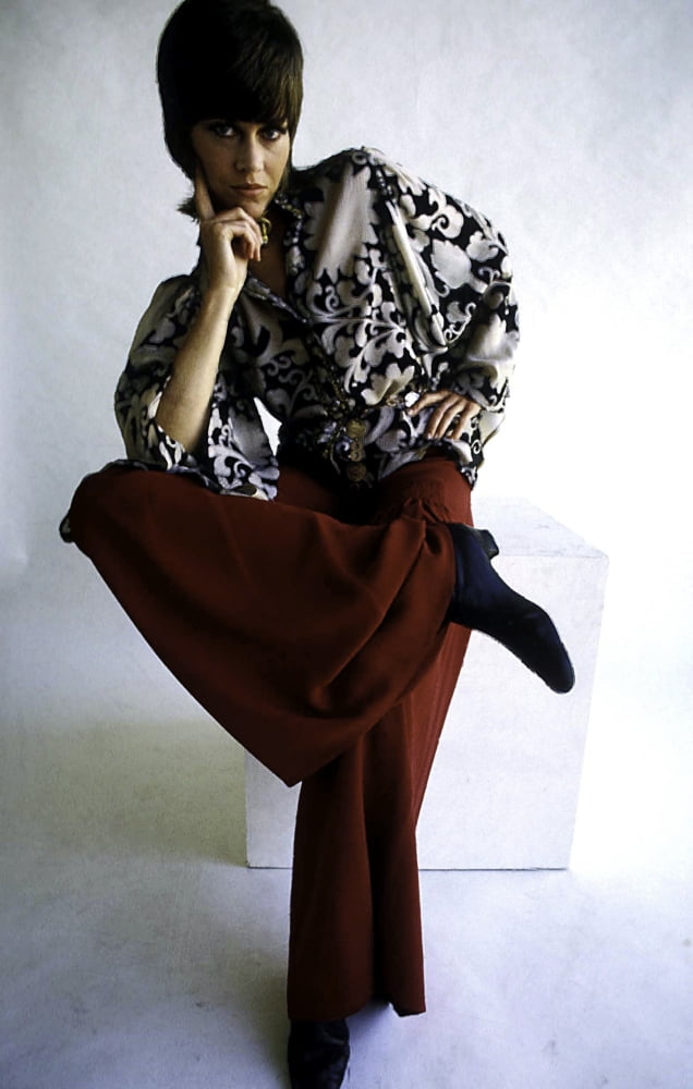 Jane Fonda iconic photo print on premium paper.