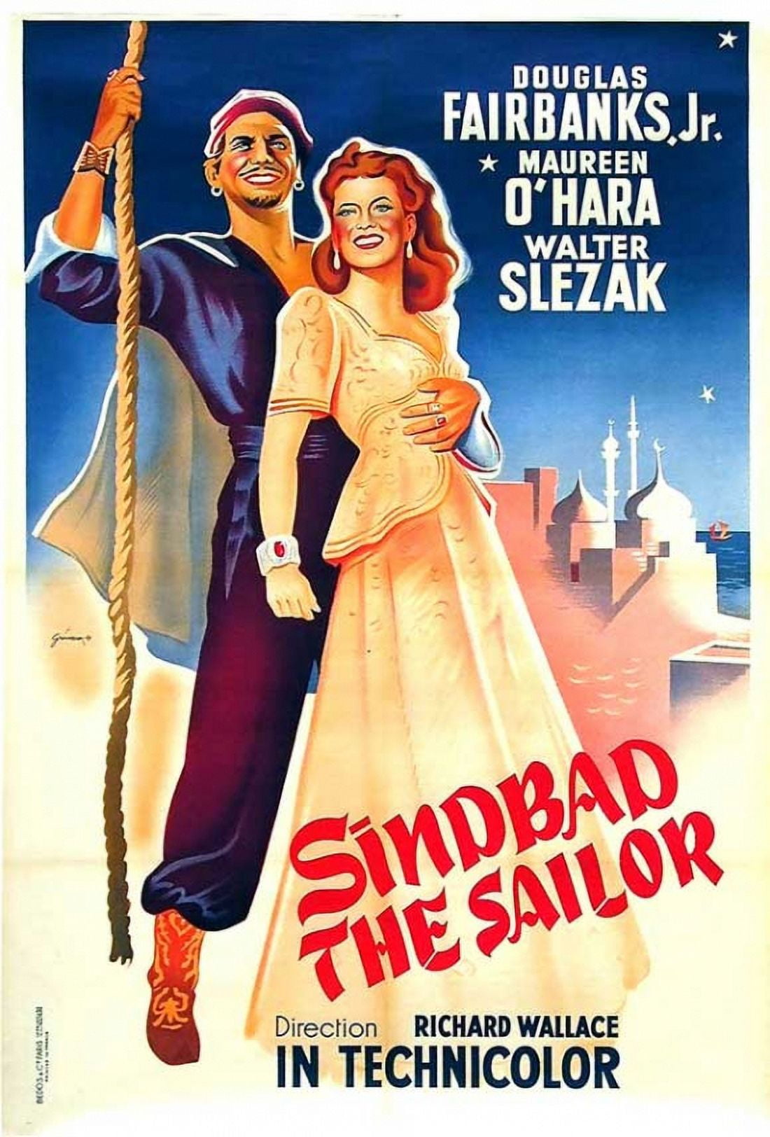 Sinbad the Sailor Movie Poster - 11x17 Adventure Print
