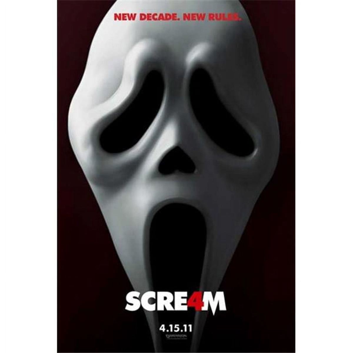 Scream 4 Movie Poster 11x17 print featuring Ghostface