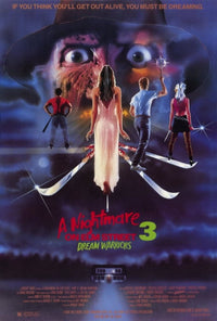 A Nightmare on Elm Street 3 Dream Warriors movie poster print.