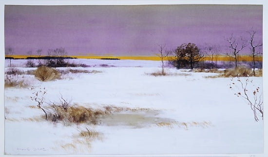 Winter Wonderland Snow Scene Poster Print by Bruce Crane, 8x10