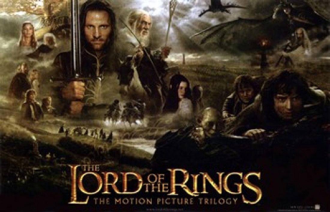 Fellowship of the Ring Movie Poster (17x11) featuring iconic characters from Lord of the Rings.