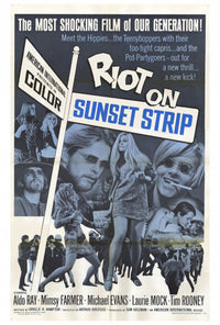 Riot on Sunset Strip Movie Poster Print in vibrant colors, 27x40 size.