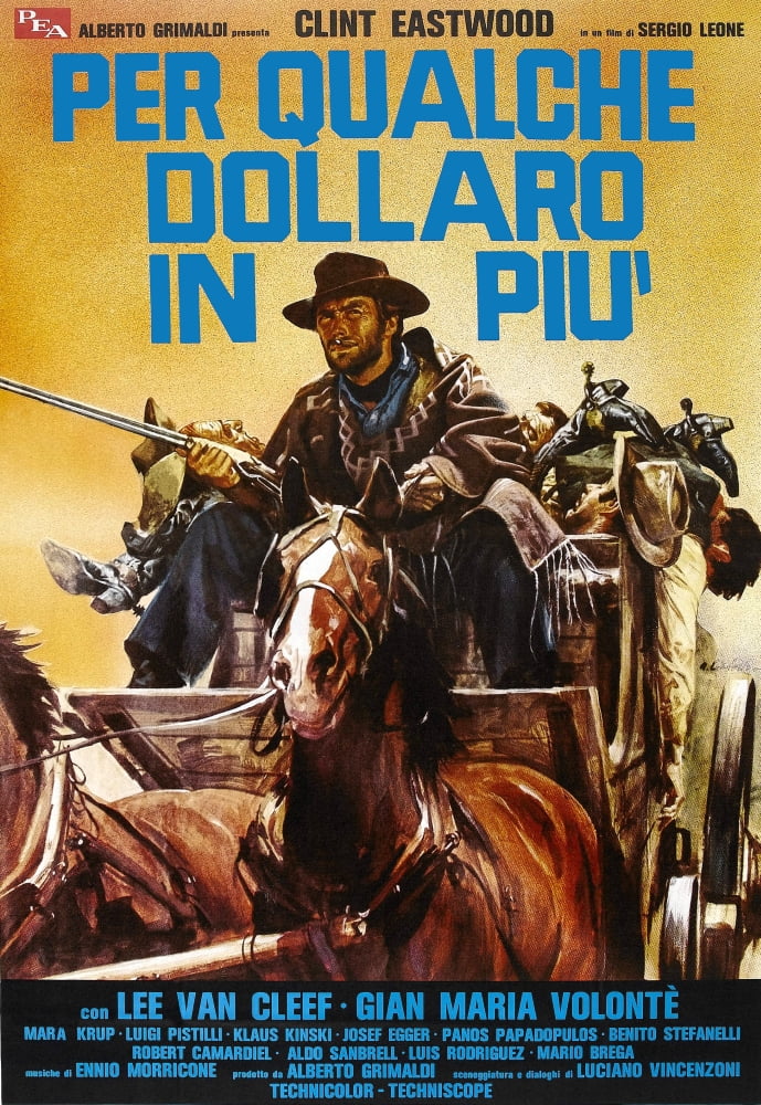 For A Few Dollars More Movie Poster featuring Clint Eastwood (11x17)