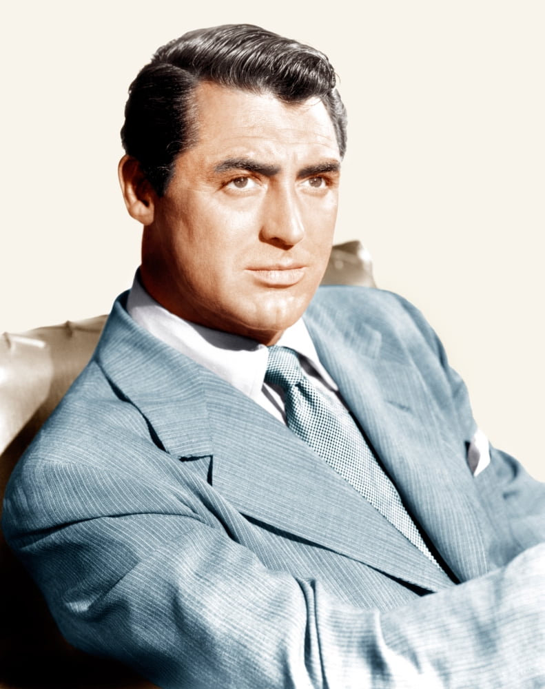 Cary Grant vintage photo print from the 1940s, classic Hollywood.