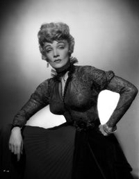 Close-up portrait photo print of Marlene Dietrich in classic side view.