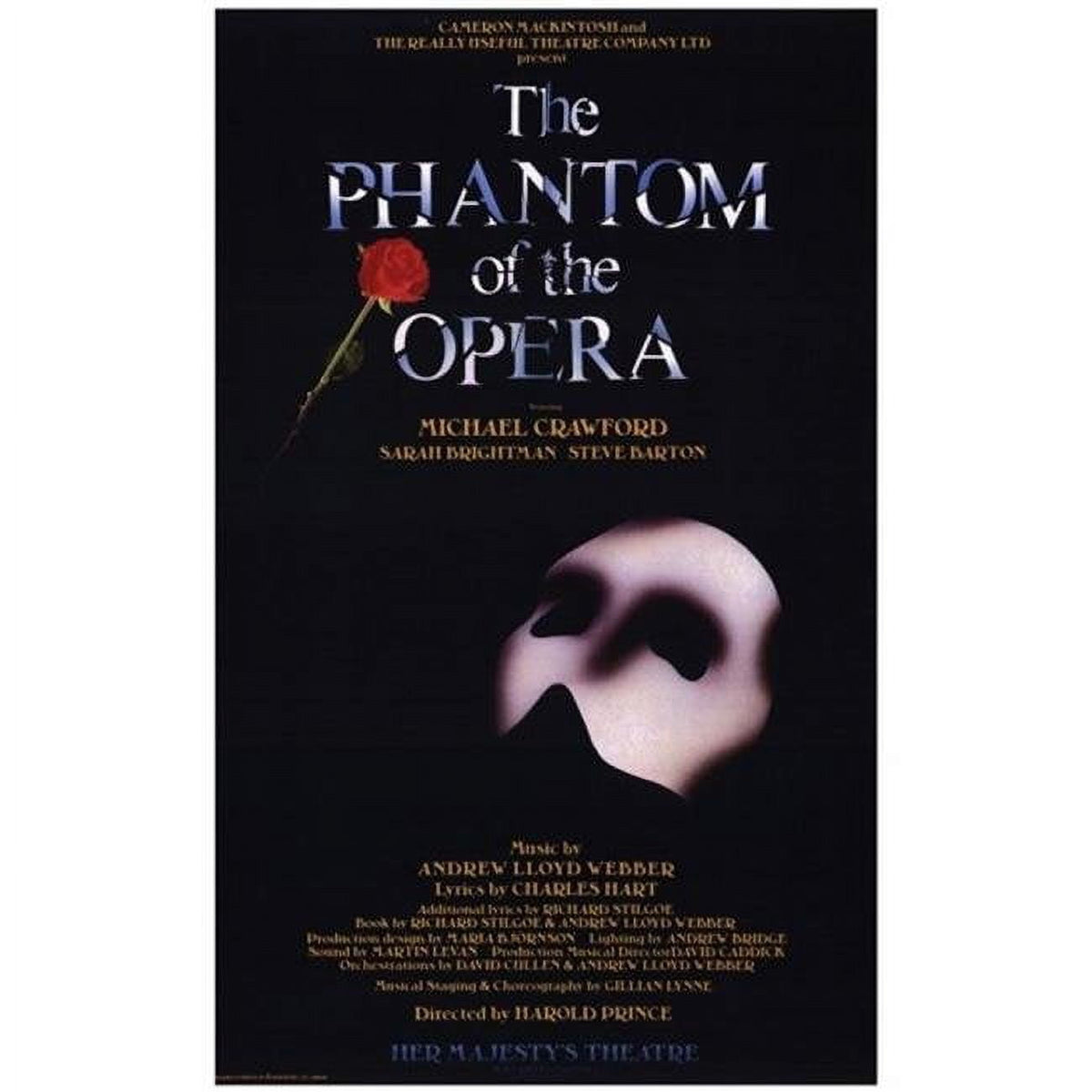 The Phantom of the Opera Broadway Style A Movie Poster 11x17