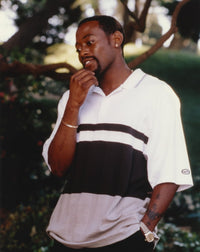 Omar Epps Casual Polo Shirt Photo Print showcasing his stylish look.