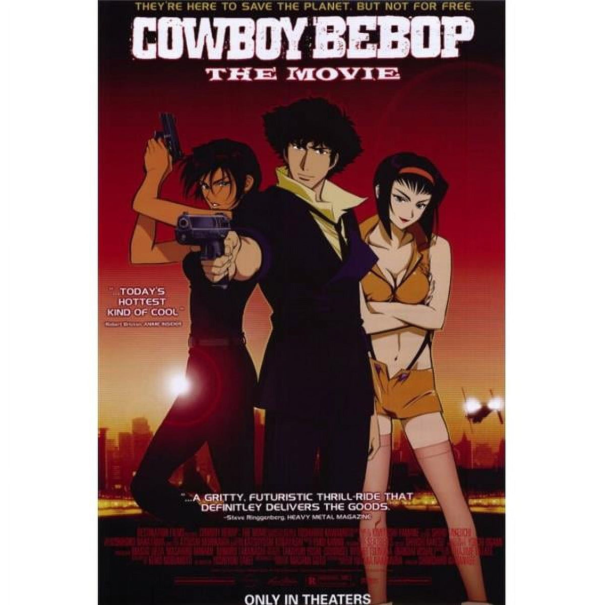 Cowboy Bebop Movie Poster Print 27x40 showcasing iconic anime characters.