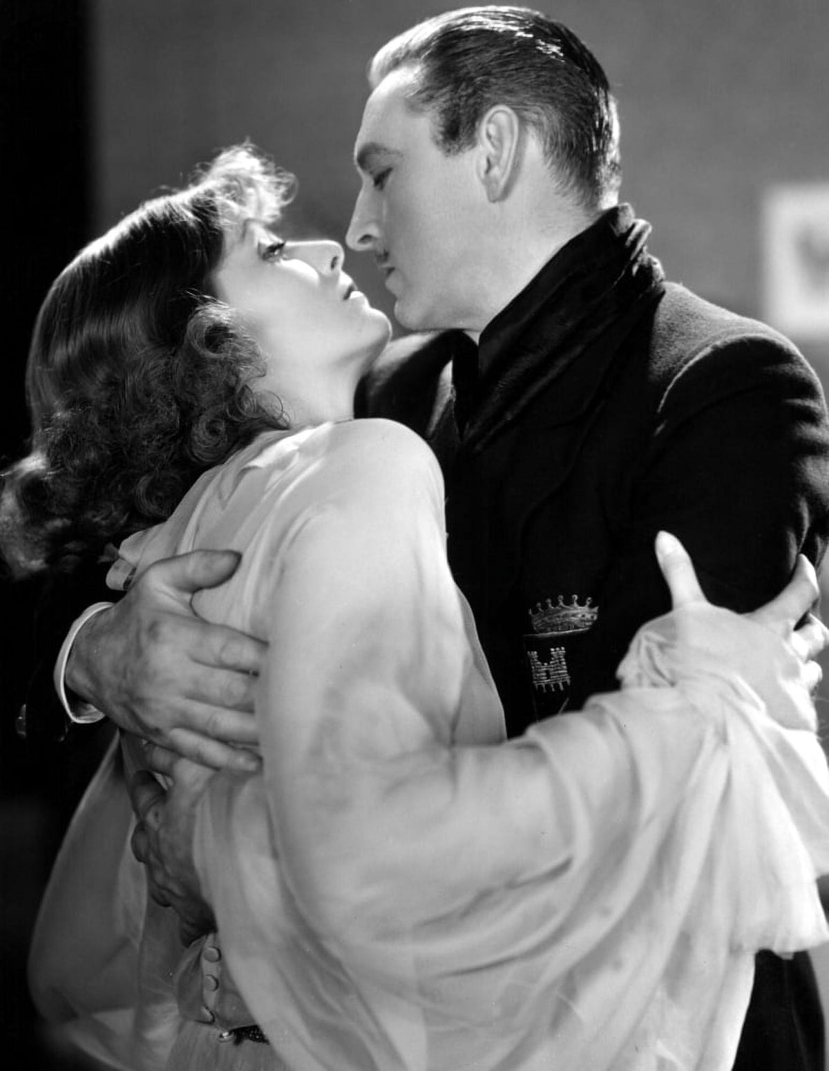 Grand Hotel photo print featuring Greta Garbo and John Barrymore from 1932.