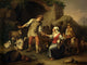 Country Scene with Shepherds and Goats Poster Print