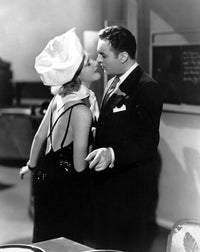 History is Made at Night photo poster print featuring Jean Arthur and Charles Boyer.