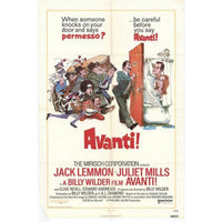 Avanti! Movie Poster Print in 27x40 inches, classic film art.