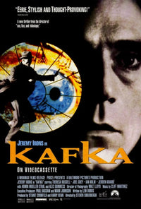 Kafka Movie Poster Print 27x40 inches featuring literary design.