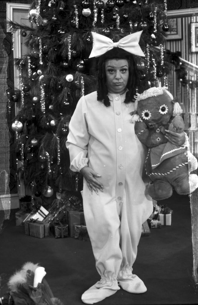 Totie Fields Slumber Attire with Stuffed Toy Portrait Photo Print