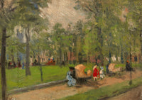 Rittenhouse Square Poster Print by Frederick R. Wagner showcasing early 20th century Philadelphia