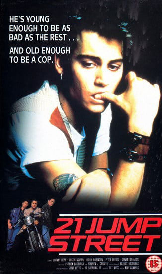 21 Jump Street Movie Poster featuring Channing Tatum and Jonah Hill, 11x17 size.