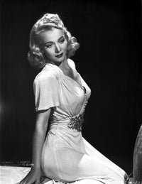 Carole Landis reclining photo print, classic Hollywood art