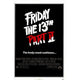Friday the 13th Part 2 Movie Poster in 11x17 size.