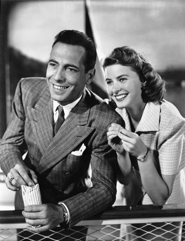 Black and White Photograph Print of Casablanca Smiling