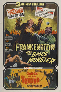 Frankenstein Meets the Space Monster Movie Poster 11x17