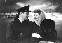 Christmas In Connecticut photo print featuring Dennis Morgan and Barbara Stanwyck from the 1945 film