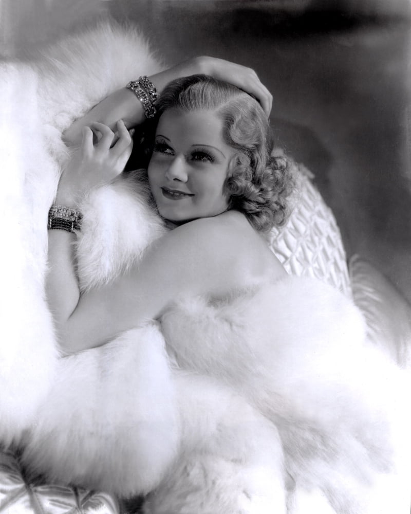Jean Harlow MGM 1930s Photo Print showcasing vintage Hollywood glamour