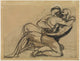 Embracing Couple Art Print by Auguste Rodin, intimate artwork.