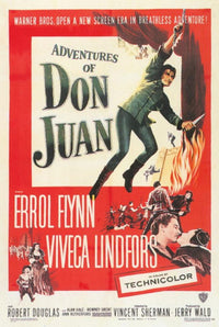 The Adventures of Don Juan Movie Poster 11x17 size.