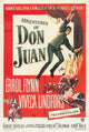 The Adventures of Don Juan Movie Poster 11x17 size.