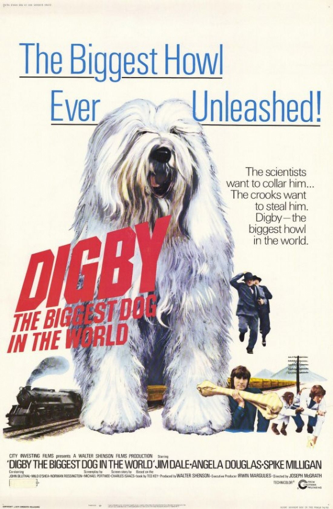 Digby the Biggest Dog in the World Movie Poster 11x17