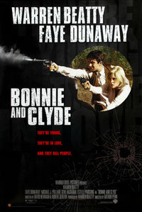Bonnie and Clyde Movie Poster Masterprint showcasing iconic film imagery.