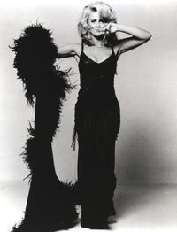 Stunning photo print of Ann-Margaret in a floor-length dress.