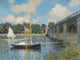 The Bridge at Argenteuil Fine Art Print by Claude Monet showcasing vibrant colors and reflections.