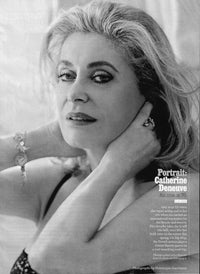Catherine Deneuve magazine excerpt photo print.