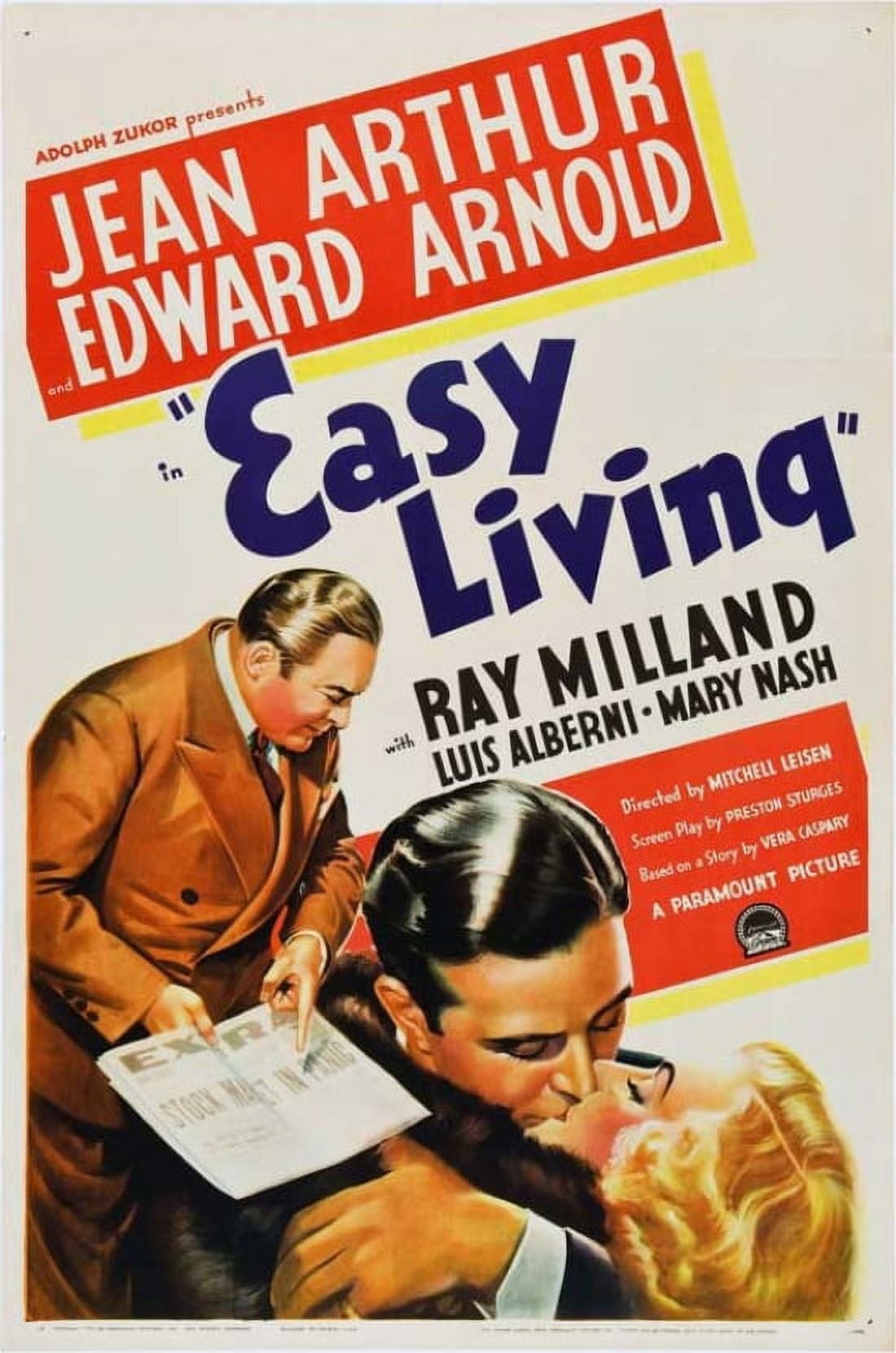 Easy Living Movie Poster - 11x17 premium print for decor