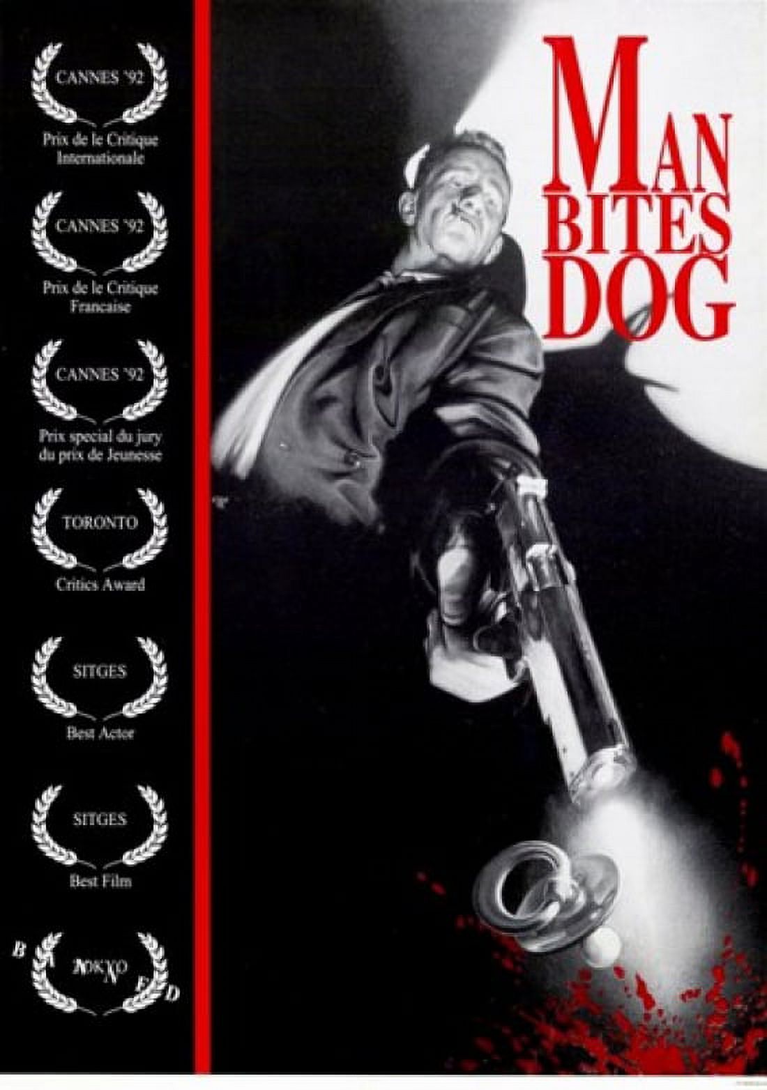 Man Bites Dog movie poster print 11x17 size.