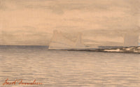 Isbjerge poster print by Jacob Danielsen showcasing icy landscapes.