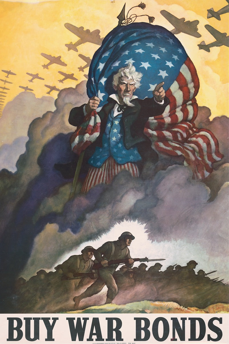 Buy War Bonds 1942 Vintage Poster Print by N. C. Wyeth