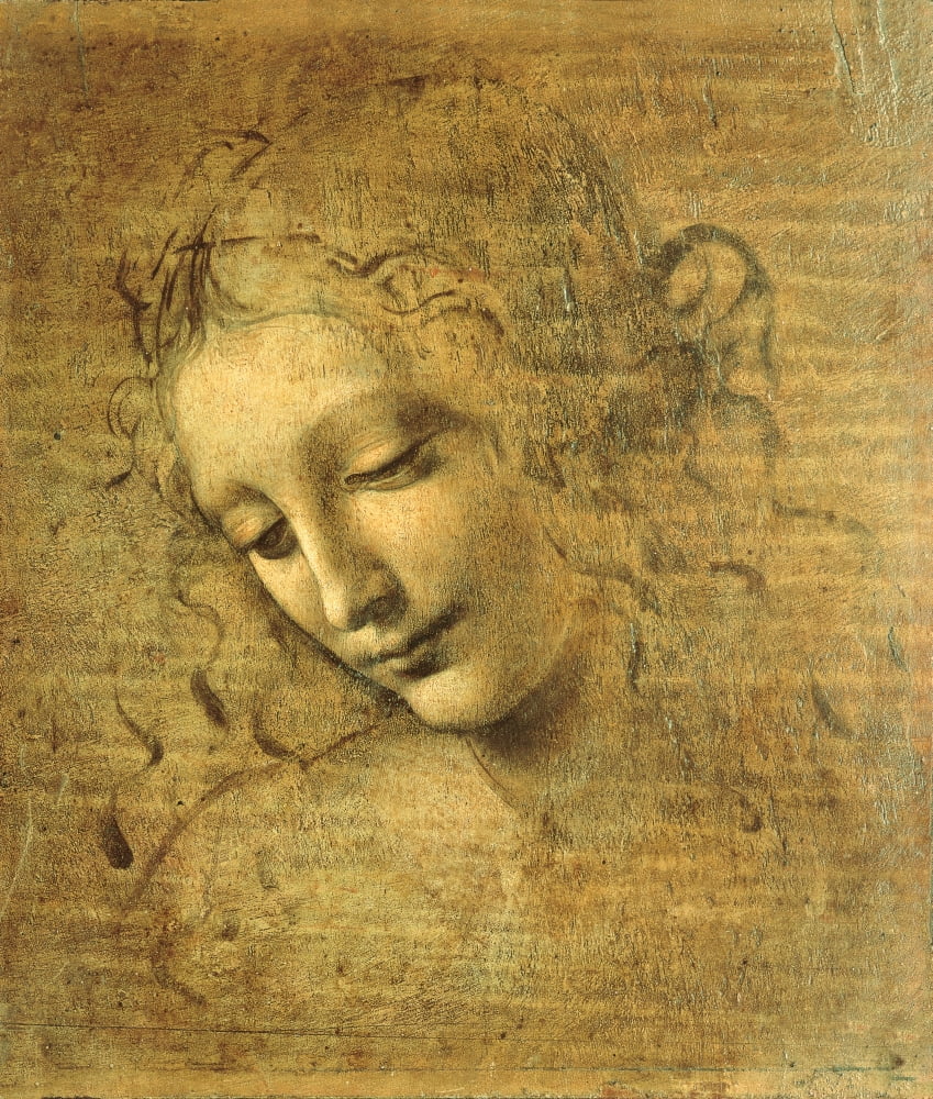 Head of a Young Woman La Scapigliata poster print