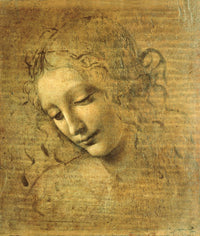 Head of a Young Woman La Scapigliata poster print