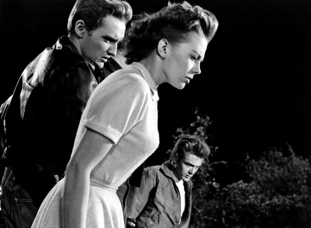 Rebel Without A Cause photo poster print featuring James Dean, Natalie Wood, and Dennis Hopper