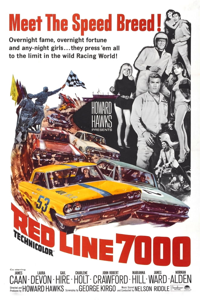 Red Line 7000 Movie Masterprint Poster featuring James Caan and Mariana Hill