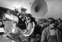 Gene Simmons Playing a French Horn Photo Print