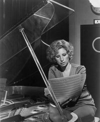 Barbra Streisand captivating piano performance photo print