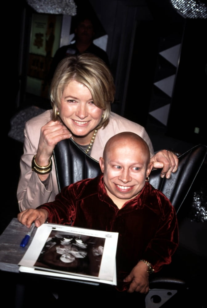 Martha Stewart and Verne Troyer at the Natpe Convention Poster Print