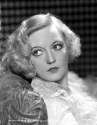 Marion Davies classic photo print in white blouse