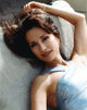 Susan Lucci glamorous pose in blue glossy dress photo print
