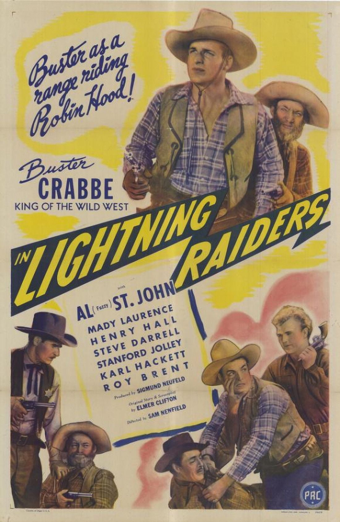 Lightning Raiders Movie Poster 11x17 - Adventure Film Art